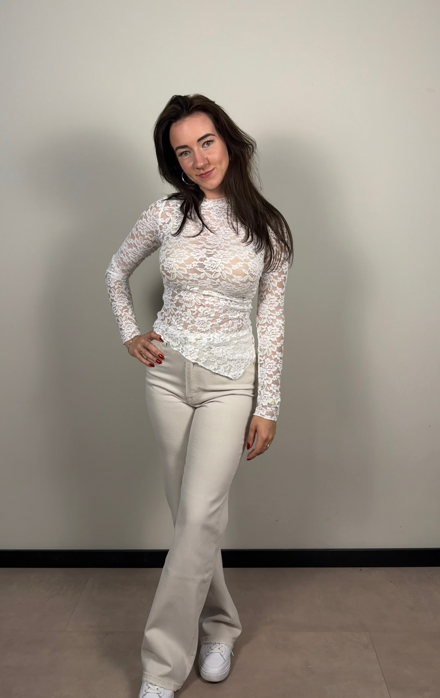 JEANS - QUEENS HEART - beige