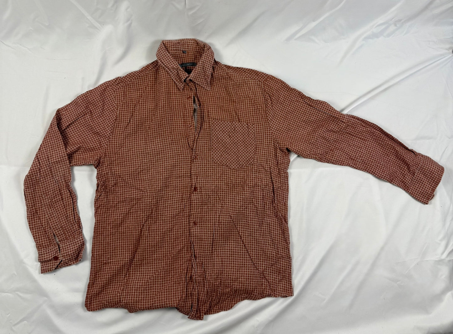 Blouse - MATIVE - roze met ruitpatroon