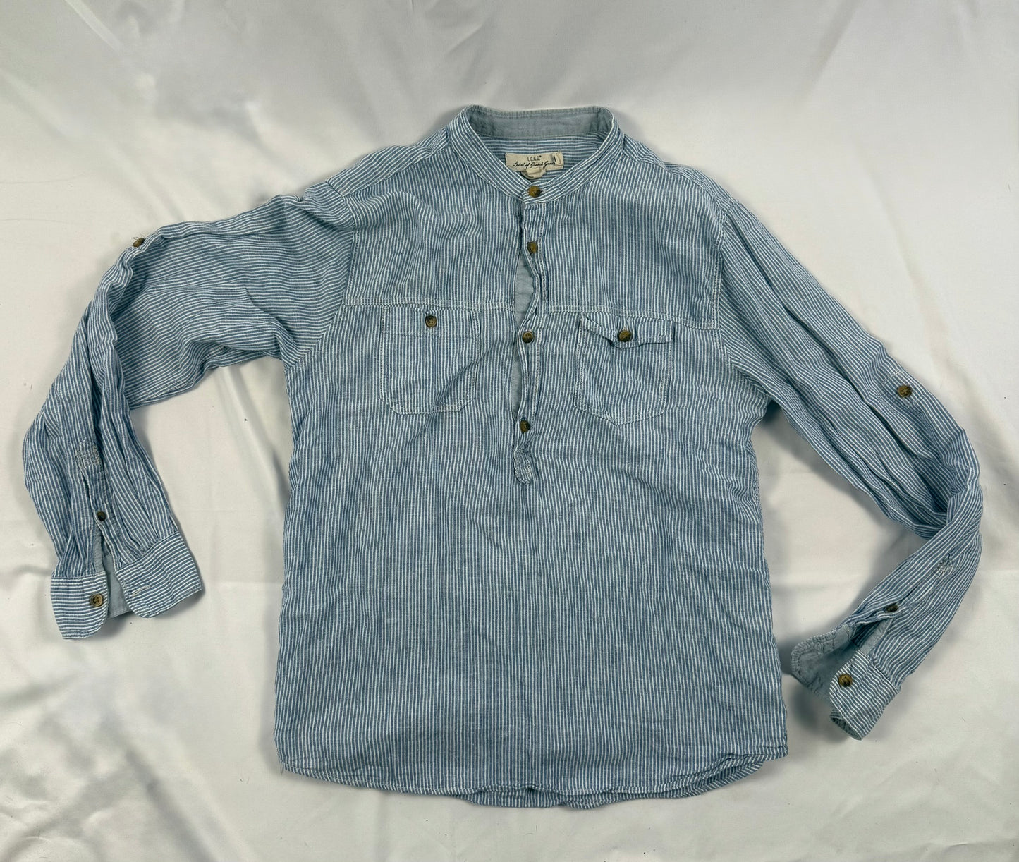Blouse - L.O.G.G. - blauw/wit
