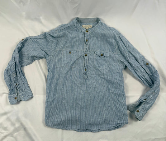 Blouse - L.O.G.G. - blauw/wit